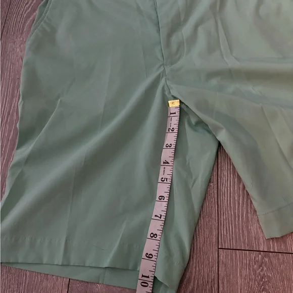 Greg Norman Collection Mint Green Flat Front Shorts - Picture 4 of 5